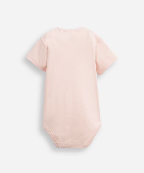 body baby manga curta frase rosa