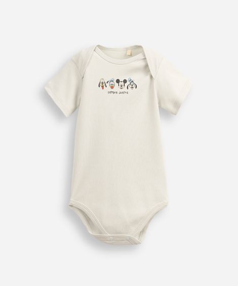 body infantil de algodão manga curta amigos do planeta verde