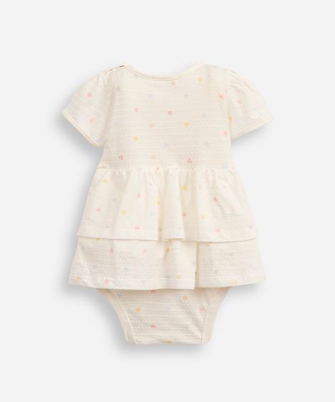 body saia infantil camadas coração off white
