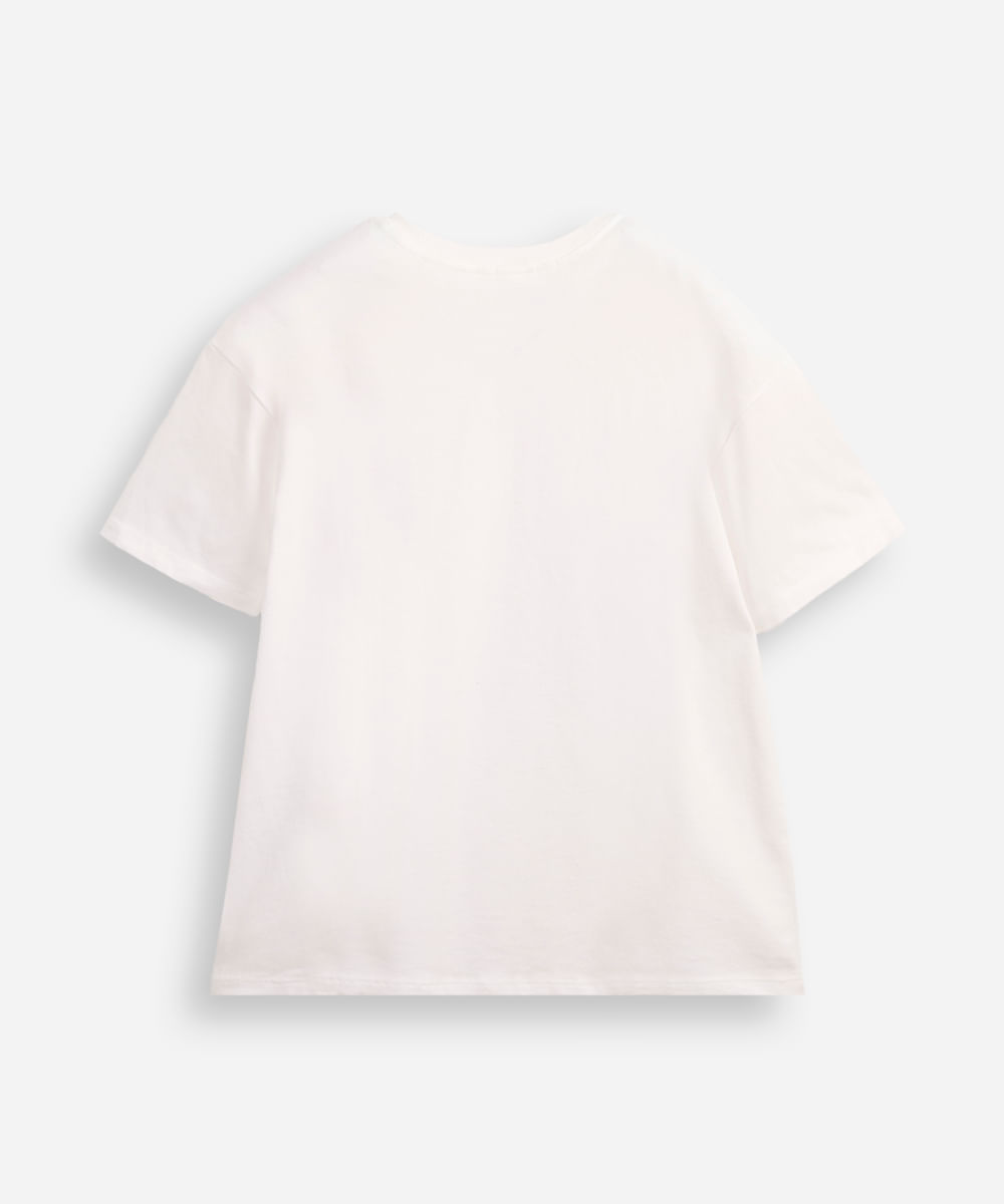 camiseta infantil oversized cinnamoroll off white