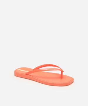 chinelo ipanema slim cintilante laranja