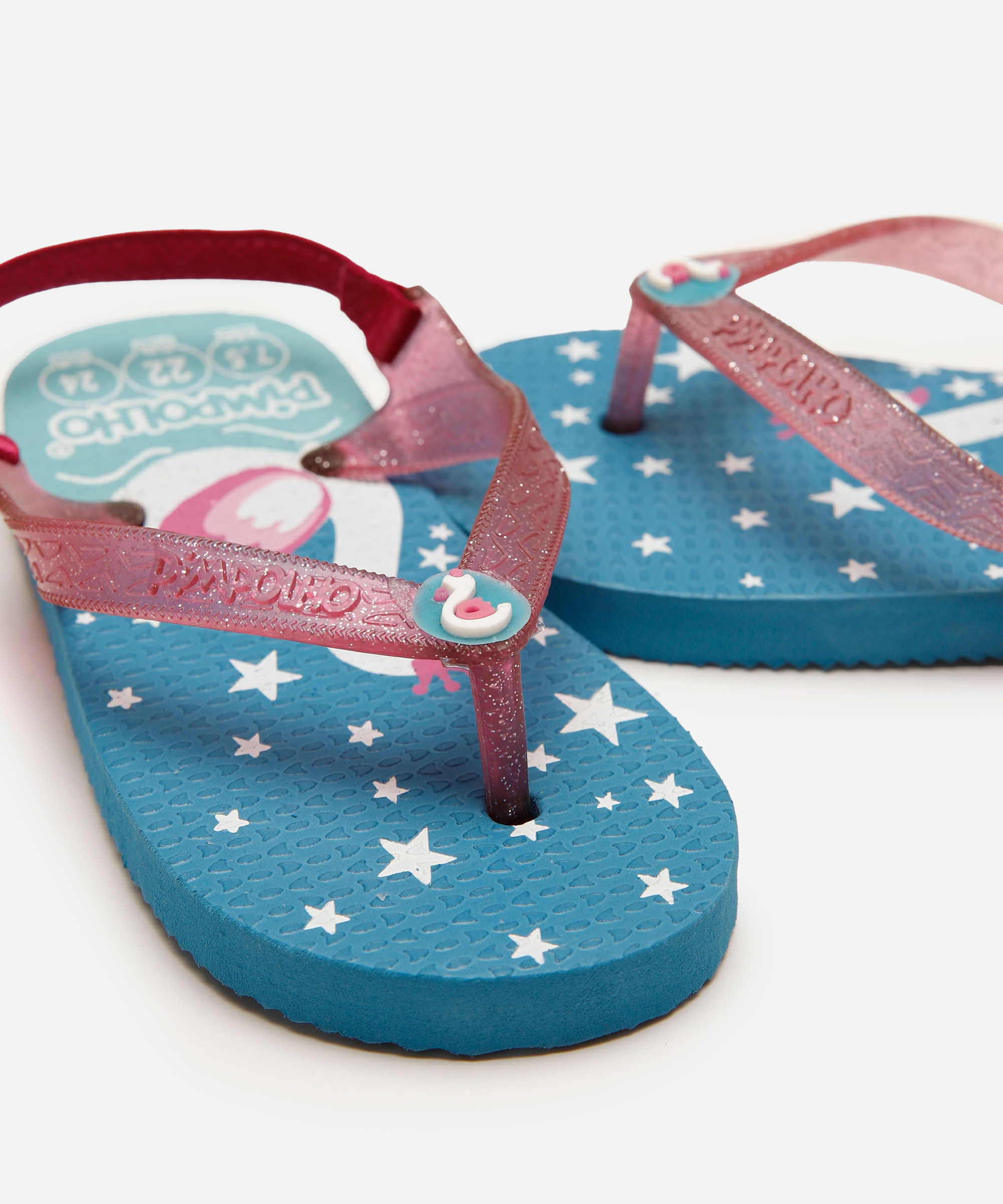 chinelo infantil cisne pimpolho azul