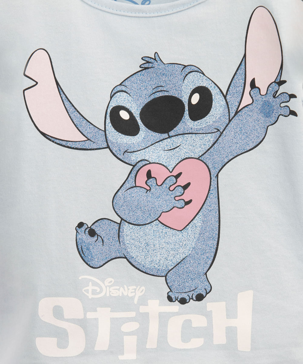 conjunto infantil curto stitch colorido