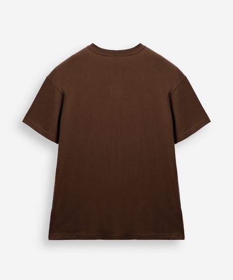 camiseta infantil oversized sk8 marrom