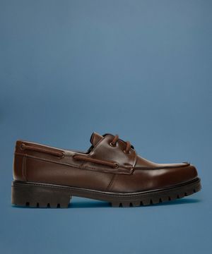 sapato masculino dockside tratorado marrom