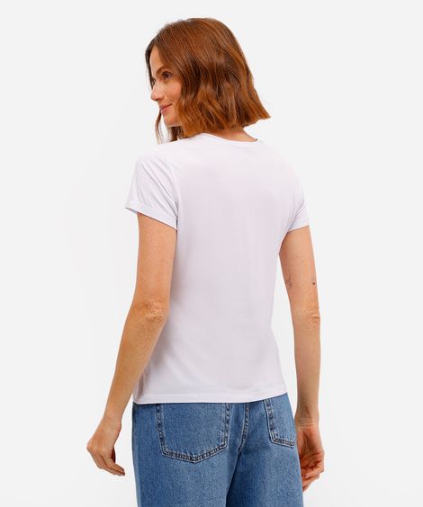 camiseta feminina manga curta airtech off white