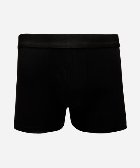 cueca boxer masculina de algodão mash preta