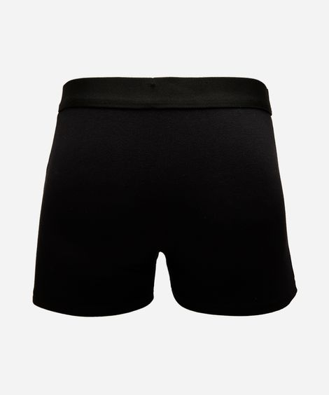 cueca boxer masculina de algodão mash preta