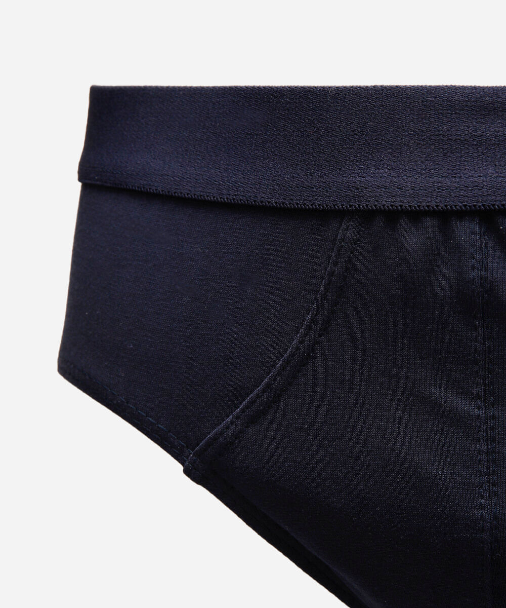 cueca slip masculina de algodão mash azul