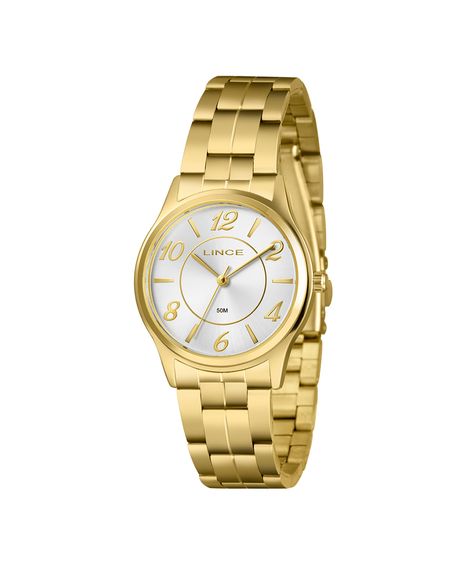 kit relógio feminino analógico lince lrgm040l34 s2kx pj dourado