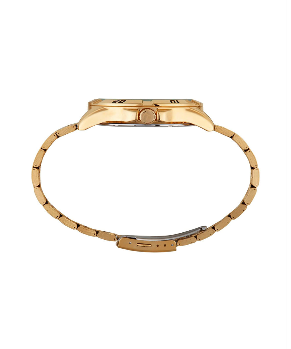 kit relógio masculino analógico mondaine 32887gpmvde1kc dourado