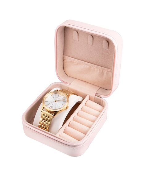 kit relógio feminino analógico lince lrgm035l36 s2kx pj dourado