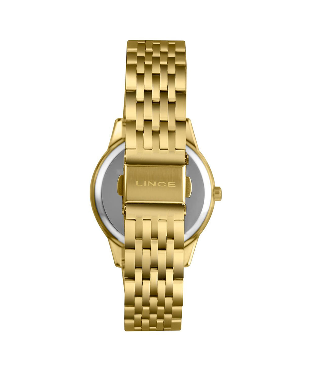 kit relógio feminino analógico lince lrgm035l36 s2kx pj dourado