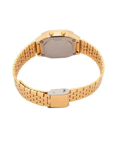 relógio feminino digital casio la680wga 9bdf dourado