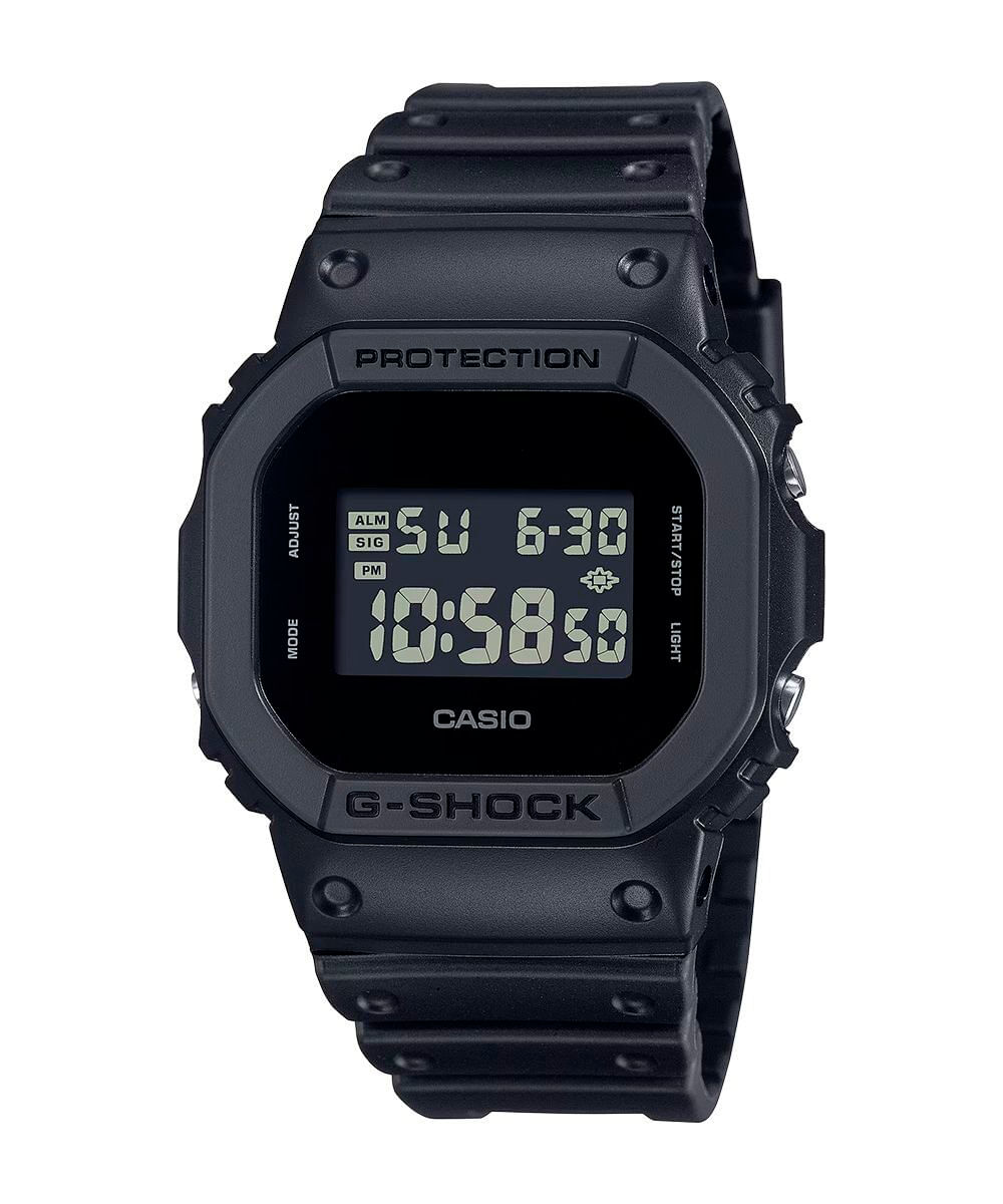 relógio masculino digital casio dw 5600ubb 1dr preto