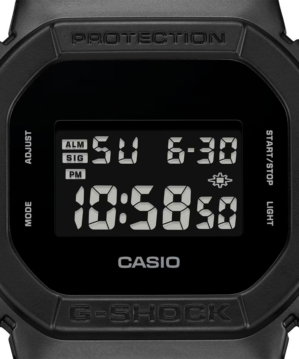 relógio masculino digital casio dw 5600ubb 1dr preto