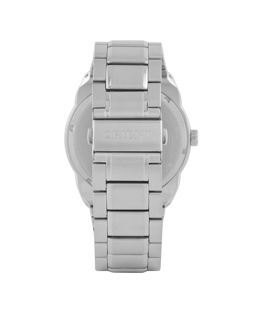 relógio masculino analógico calendário orient mbss1461 p2sx prateado