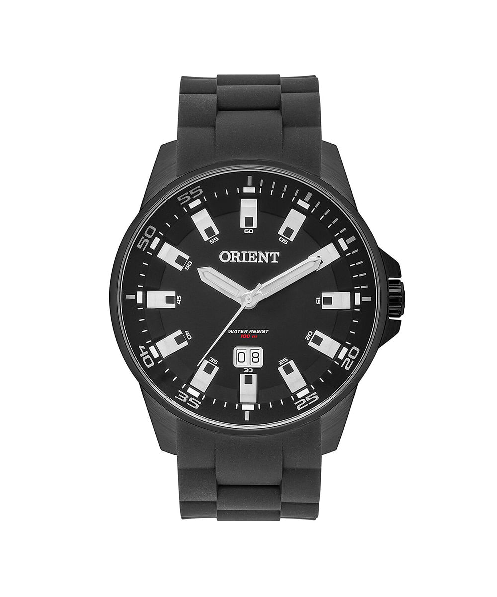 relógio masculino analógico calendário orient mpsp1015 p1px preto