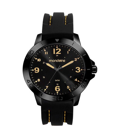 kit relógio masculino analógico mondaine 99698gpmvpi2kc preto