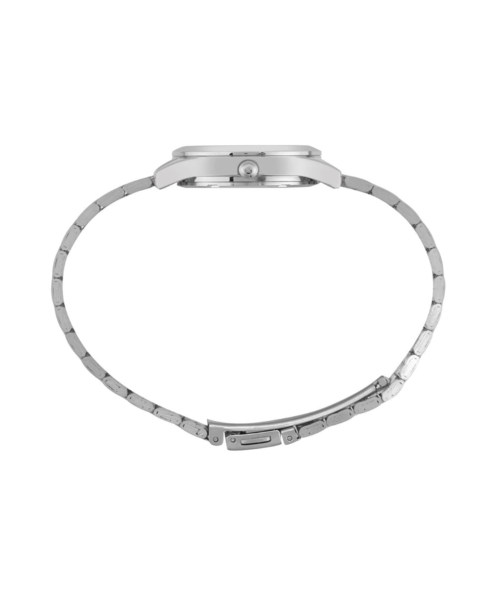 kit relógio feminino mondaine 32698l0mvne3kc analógico prateado