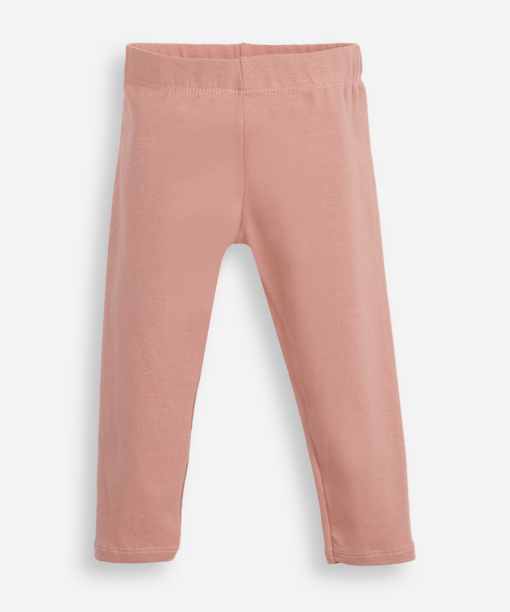 kit de 2 leggings liso e estampado liberty colorido