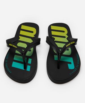 chinelo estampado mormaii verde