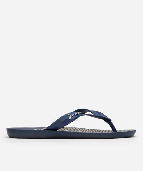 chinelo masculino com listras rider azul