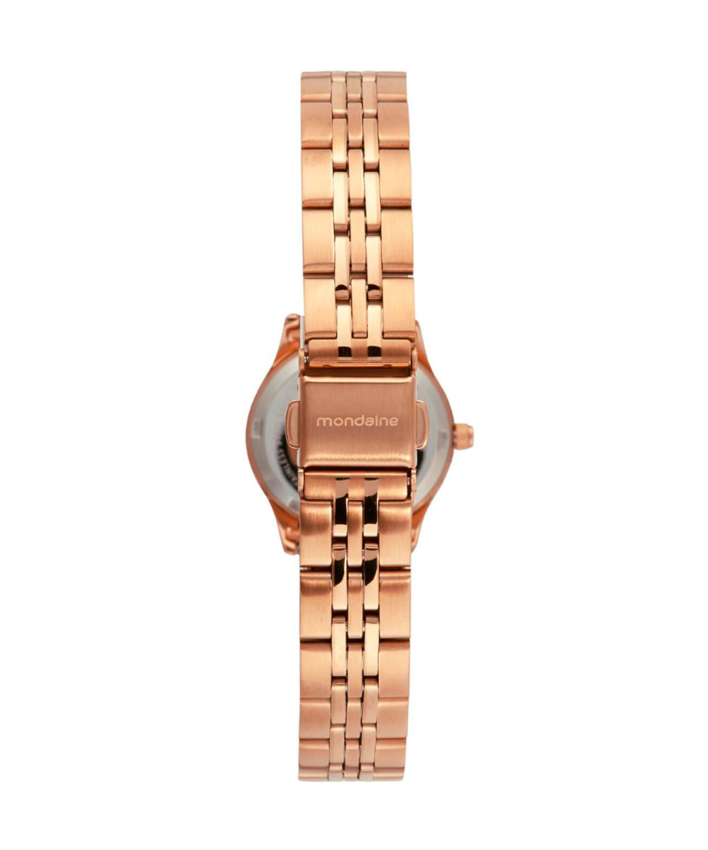 kit relógio feminino analógico mondaine  32493lpmvre3kl rosa