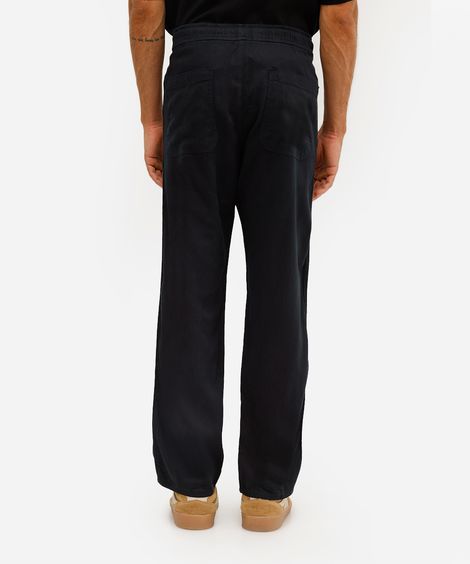 calça jogger masculina com linho preta