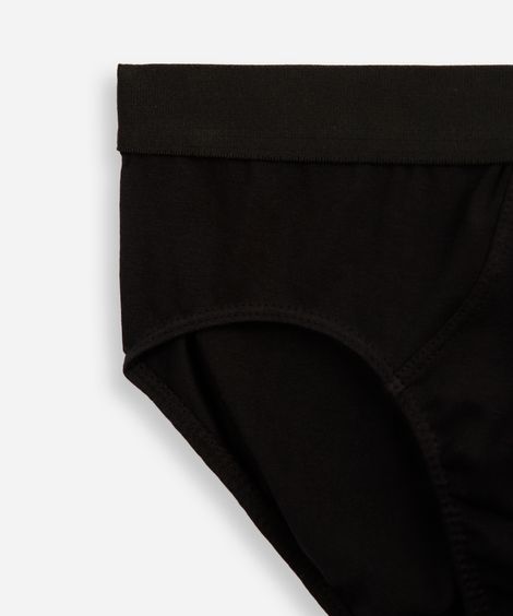 cueca slip masculina de algodão mash preta