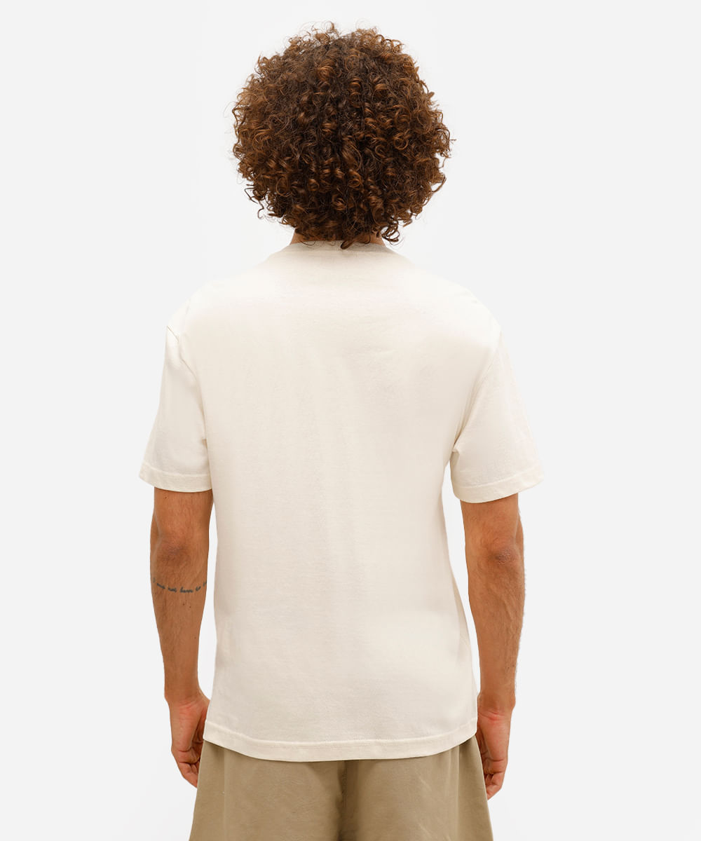 camiseta masculina manga curta purga bordada off white