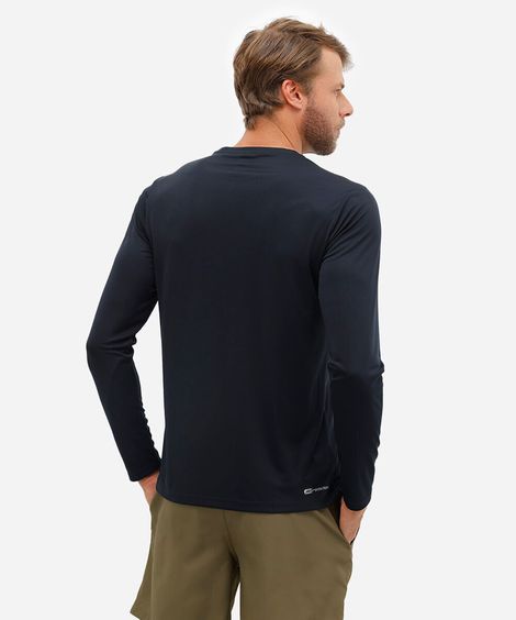 camiseta esportiva ace com proteção uv preta