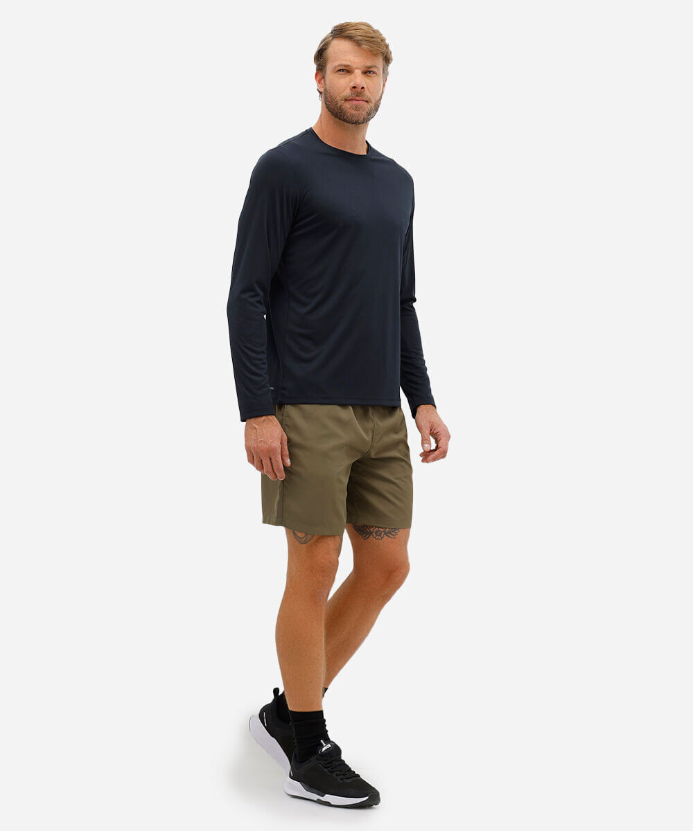 camiseta esportiva ace com proteção uv preta