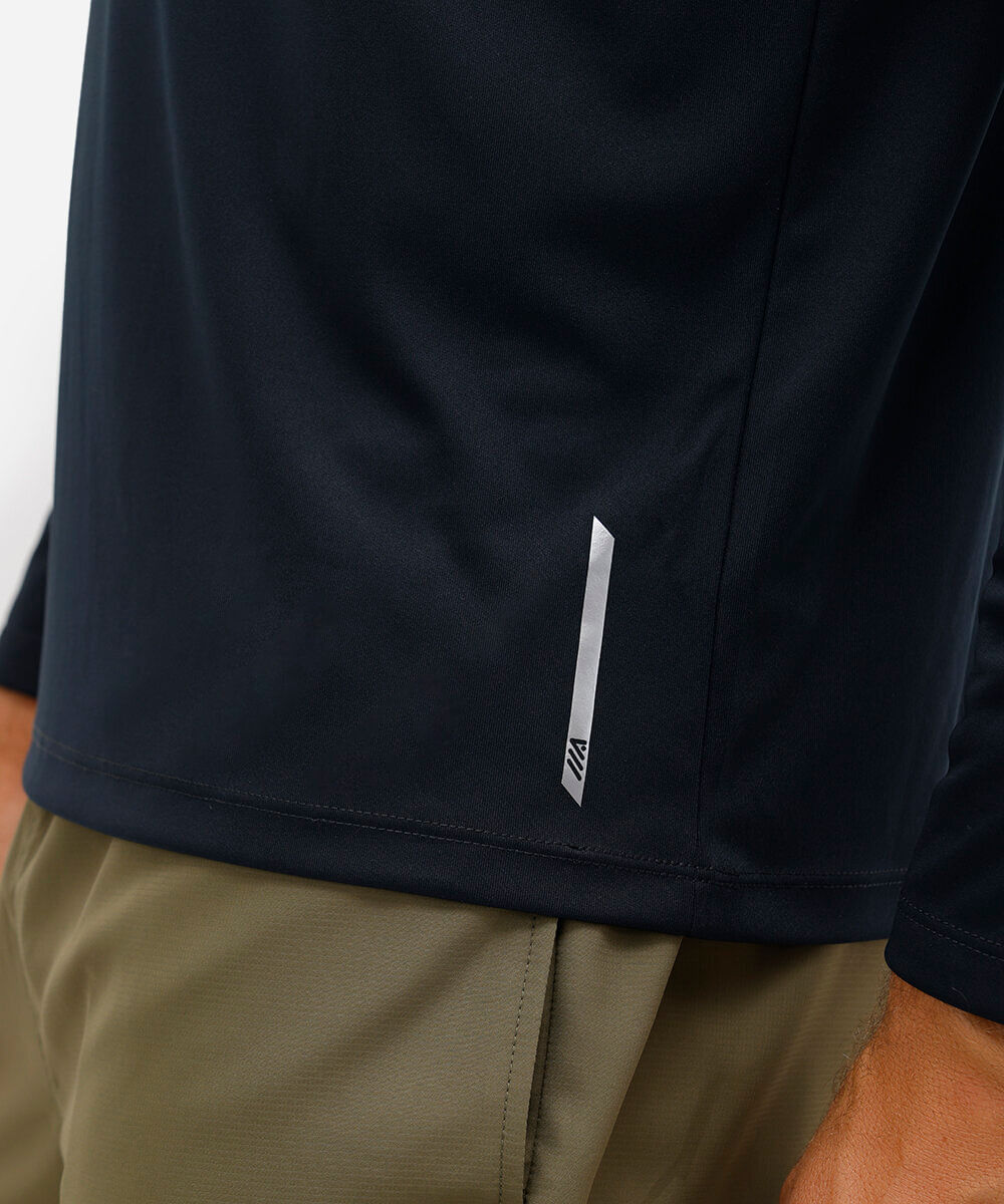 camiseta esportiva ace com proteção uv preta