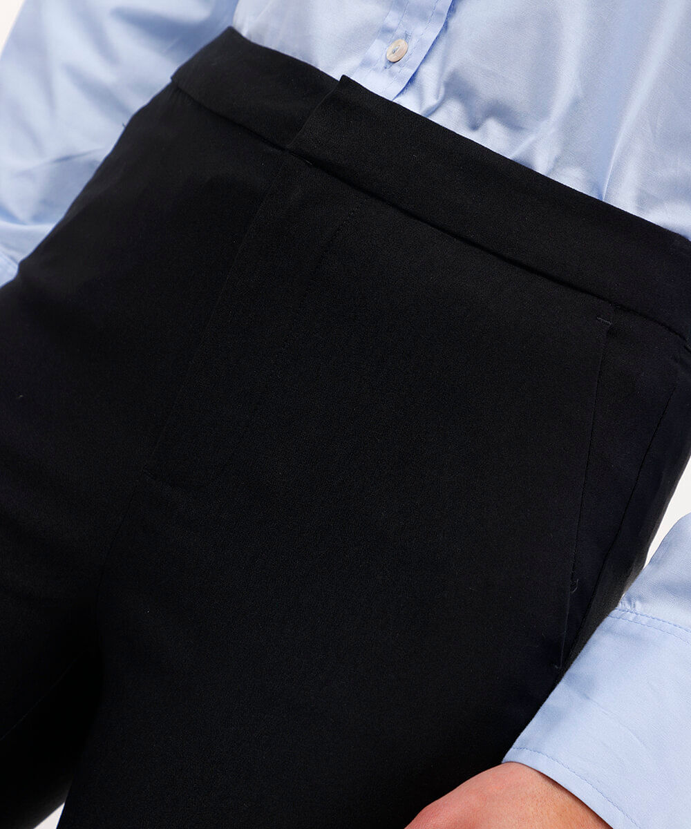 calça skinny feminina cós elástico preta