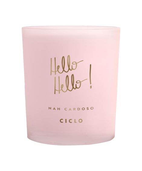 vela aromatizante hello hello ciclo by nah cardoso 180g