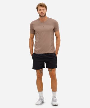 short masculino esportivo ace bolso com zíper preto