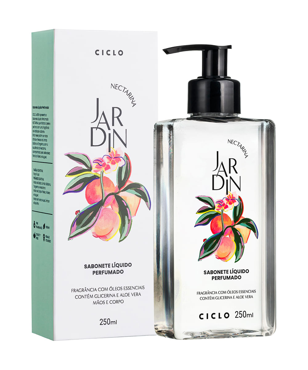 sabonete líquido jardin nectarina 250ml