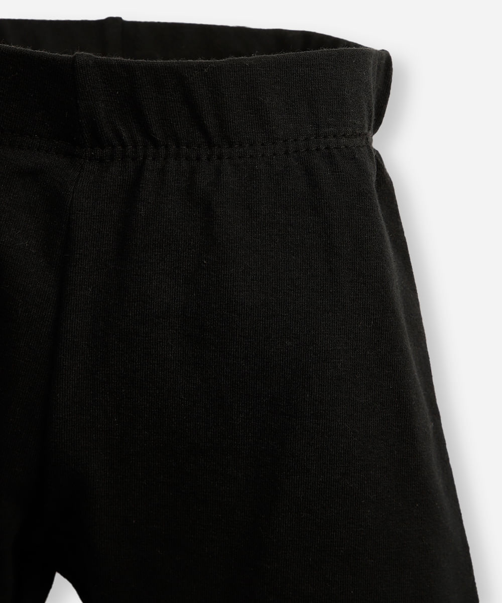 conjunto curto infantil de algodão hello kitty com glitter rosa