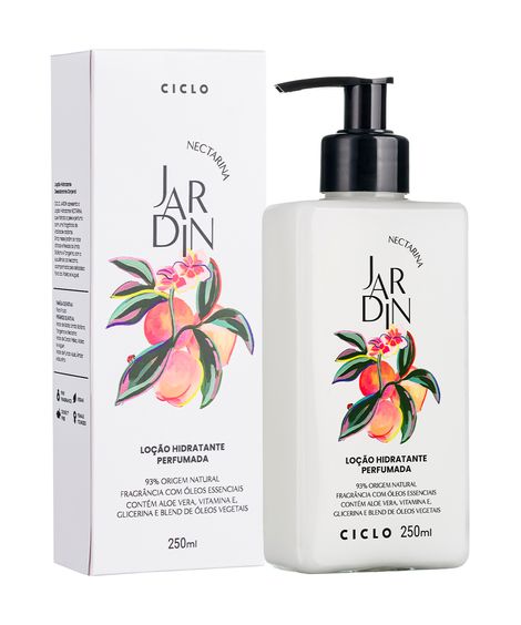 loção hidratante jardin nectarina 250ml
