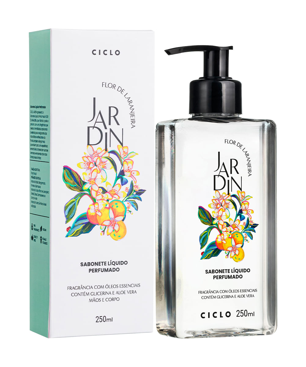 sabonete líquido jardin flor de laranjeira 250ml