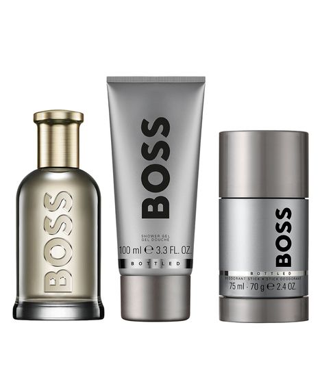kit masculino hugo boss bottled edp 100ml gel de banho 100ml e desodorante 75ml