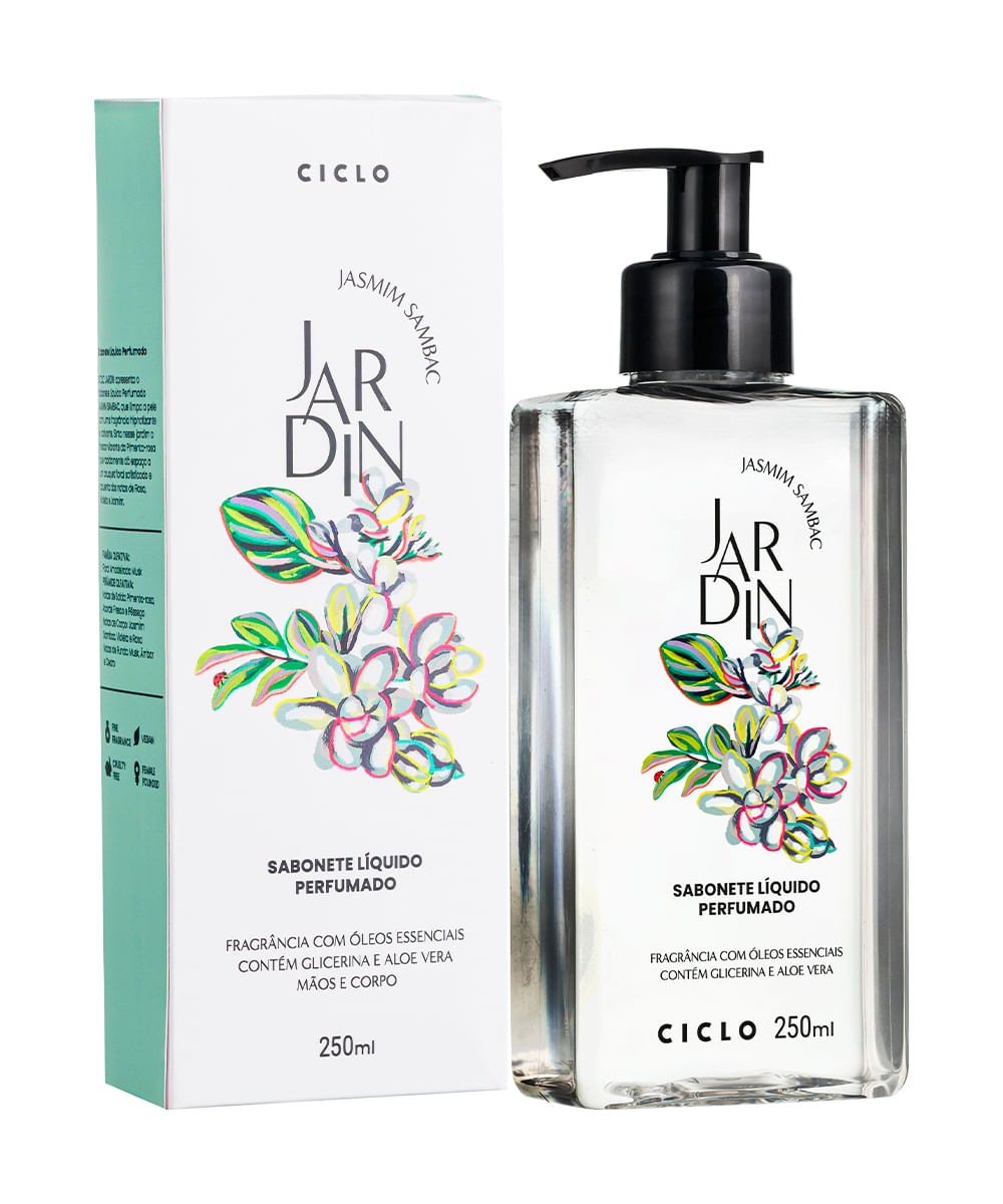sabonete líquido jardin jasmim sambac 250ml