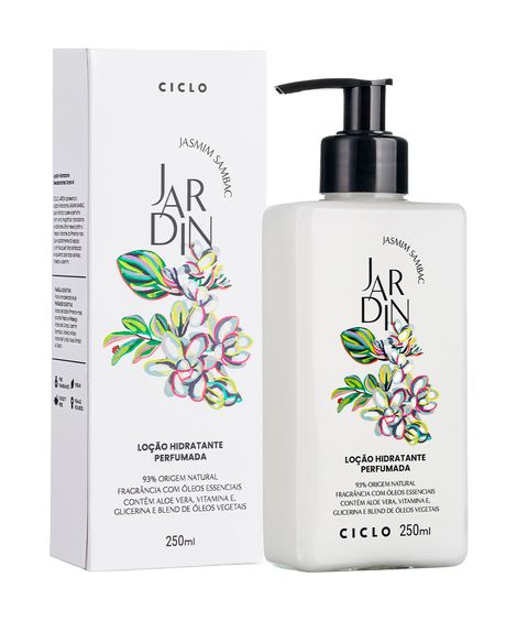 loção hidratante jardin jasmim sambac 250ml