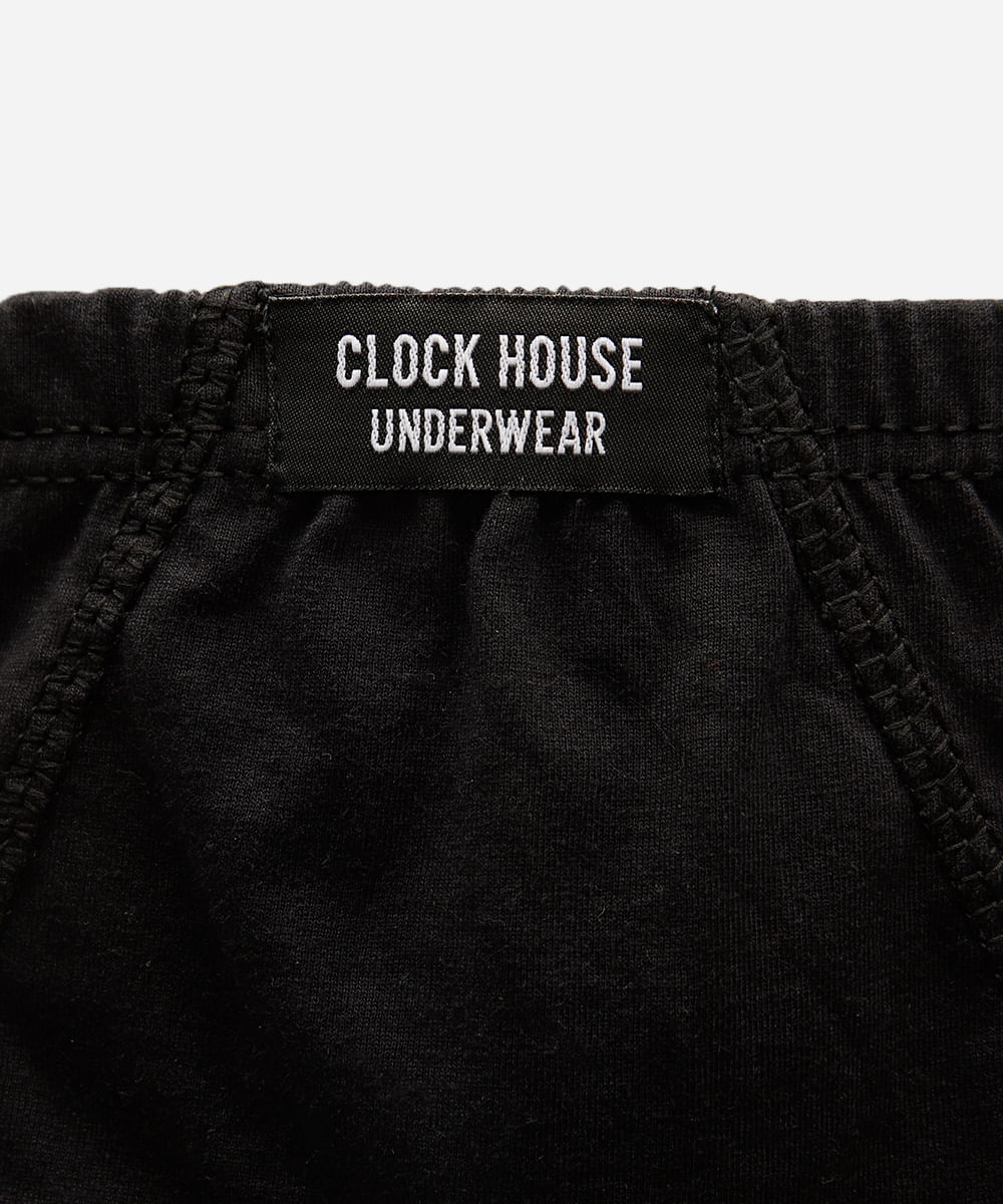 cueca slip masculina de algodão preta