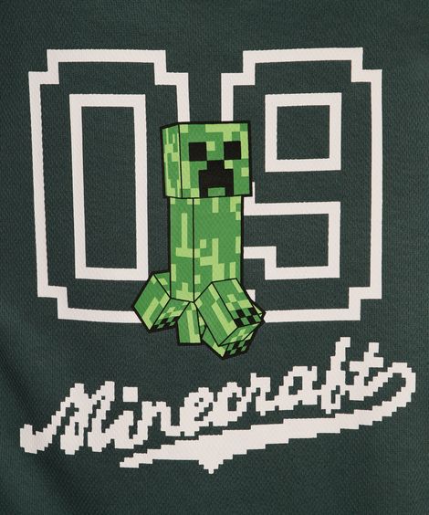 regata infantil cavado minecraft verde