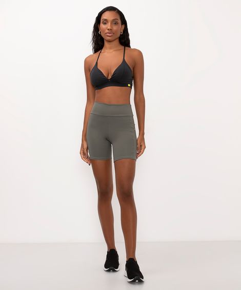 bermuda esportiva cós largo com bolso lateral ace verde