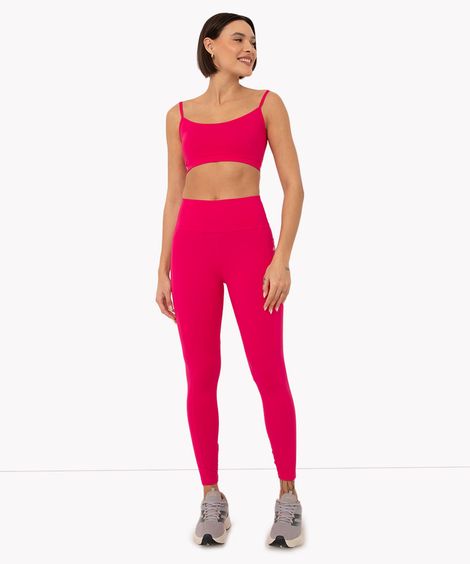 calça legging esportiva com bolso rosa