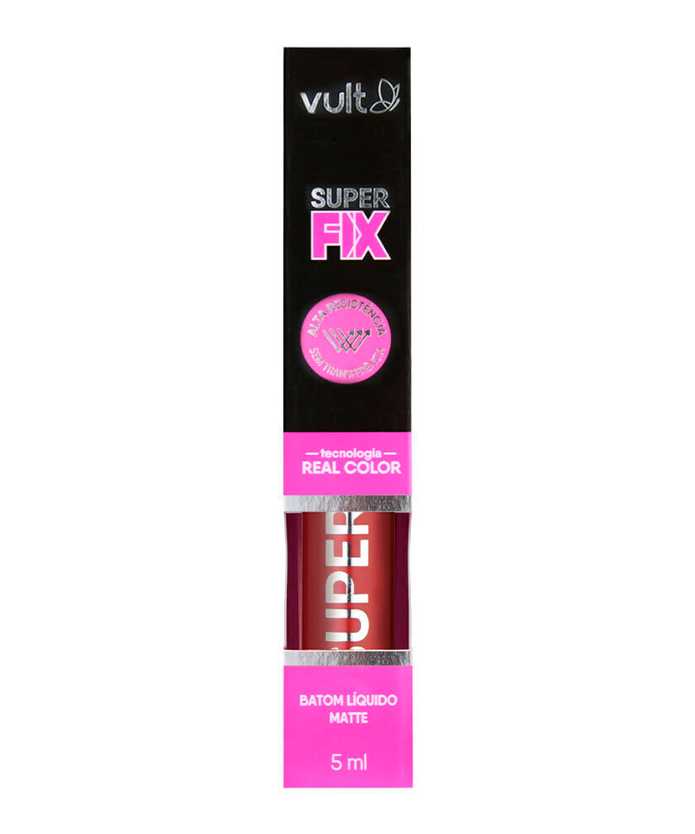 batom líquido vult super fix vermelho profundo 5ml