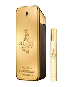 kit masculino rabanne 1 million edt 200ml e edt 10ml